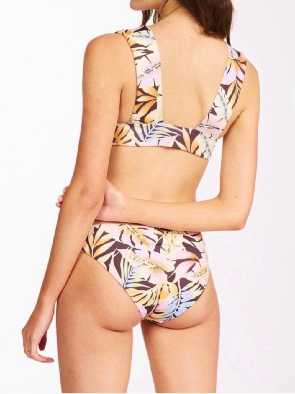Billabong Stripe & Tropical Print Bikini Set - Picture 6 of 8